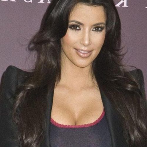 Long Layered Hairstyles Kim Kardashian (Photo 5 of 15)