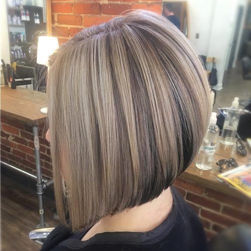 Long Angled Bob Hairstyles With Chopped Layers (Photo 18 of 20)