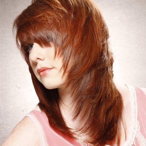 Fiery Red 70S’ Inspired Face-Framing Layers Hairstyles (Photo 10 of 20)