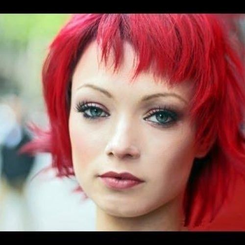 Bright Red Short Hairstyles (Photo 10 of 20)