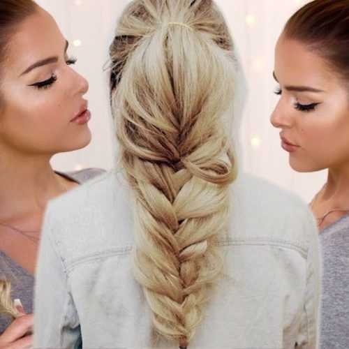 Fishtail Ponytails With Hair Extensions (Photo 6 of 20)