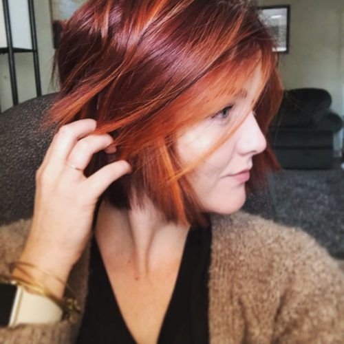 Burnt Orange Bob Hairstyles With Highlights (Photo 2 of 20)