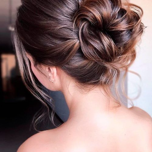 Updos Hairstyles Low Bun Haircuts (Photo 19 of 20)
