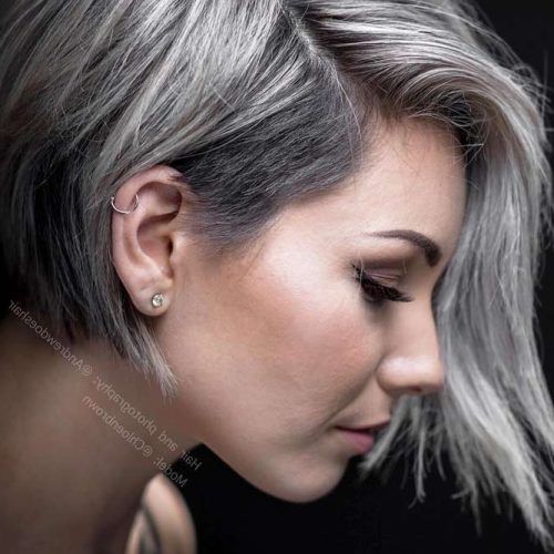 Gray Short Pixie Cuts (Photo 19 of 20)