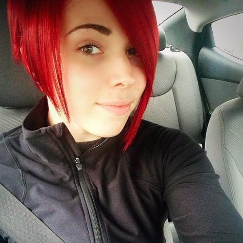 Bright Red Short Hairstyles (Photo 8 of 20)