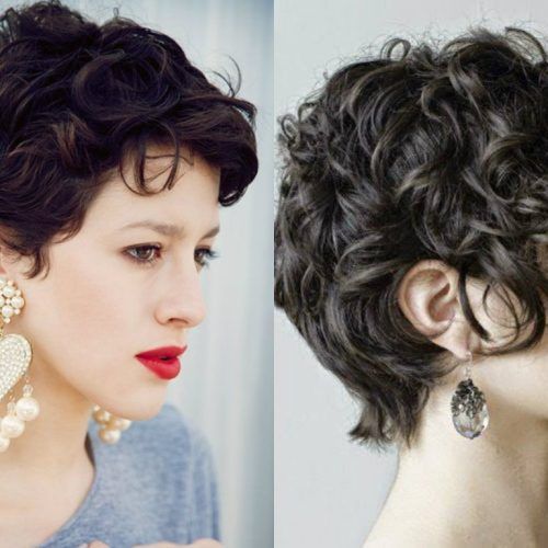 Messy Curly Pixie Hairstyles (Photo 6 of 20)