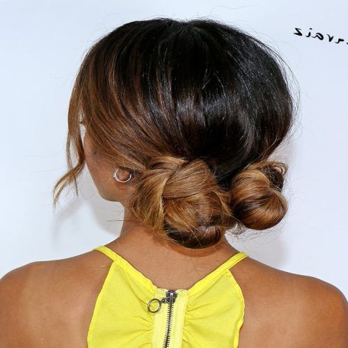 Double Mini Buns Updo Hairstyles (Photo 10 of 20)