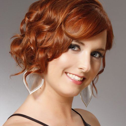 Wavy Hairstyles With Side Swept Wavy Bangs (Photo 4 of 20)