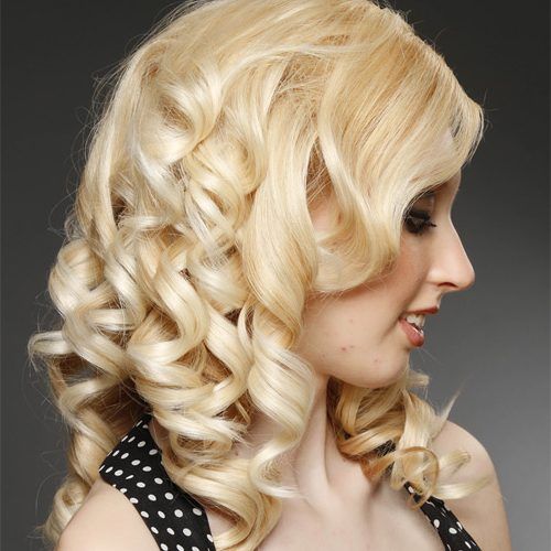 Honey Kissed Highlights Curls Hairstyles (Photo 20 of 20)