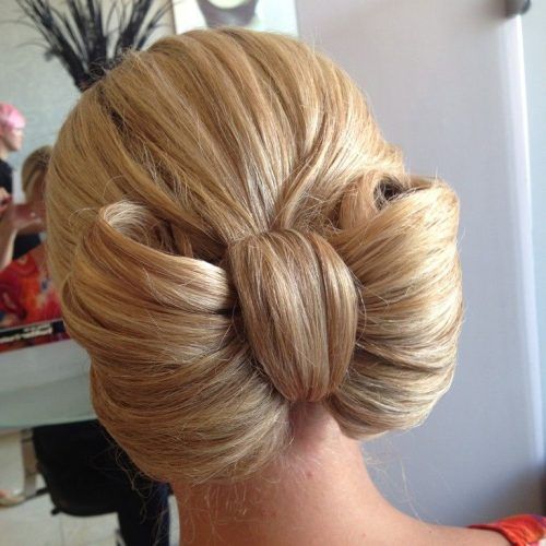 Classic Updo With A Bow (Photo 2 of 15)