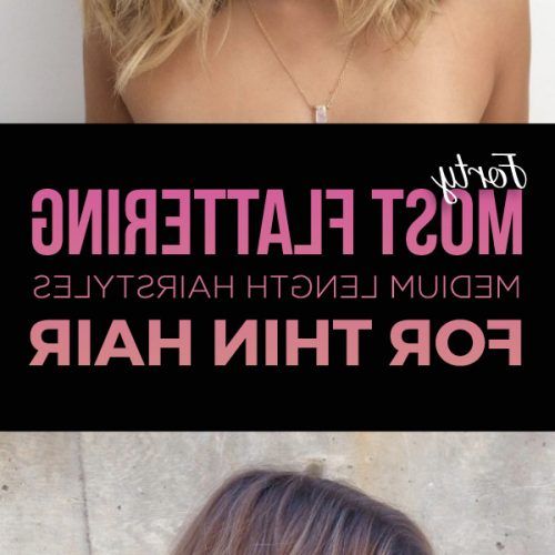 Medium Haircuts For Blondes With Thin Hair (Photo 19 of 20)