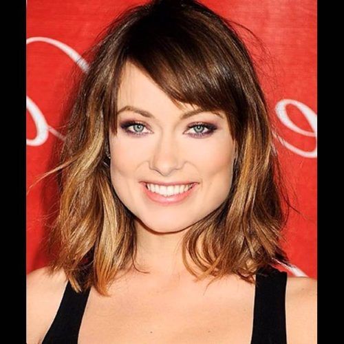 Medium Hairstyles For Square Faces With Bangs (Photo 10 of 20)