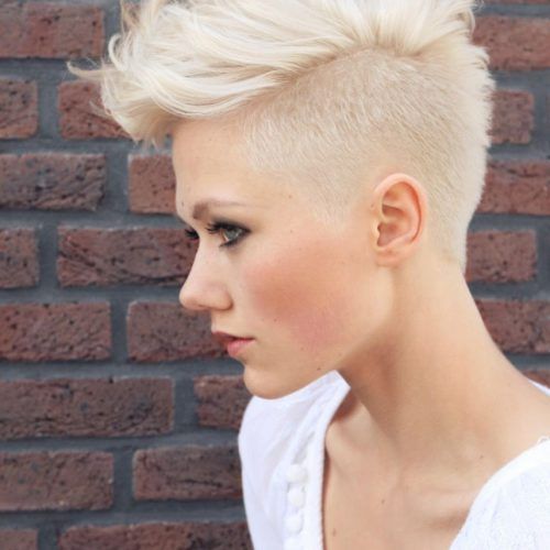 Long Platinum Mohawk Hairstyles With Faded Sides (Photo 13 of 20)