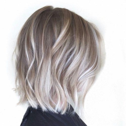Ash Blonde Balayage For Short Stacked Bob Hairstyles (Photo 2 of 20)