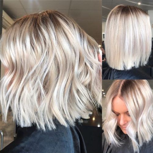 Ash Blonde Balayage For Short Stacked Bob Hairstyles (Photo 8 of 20)