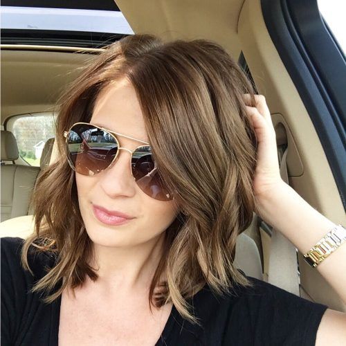 Nape-Length Brown Bob Hairstyles With Messy Curls (Photo 19 of 20)