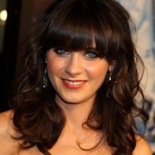 Middle-Length Hairstyles With Highlights And Bangs (Photo 8 of 20)