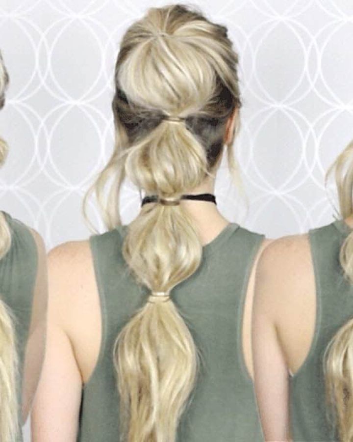 Braided Bubble Ponytail Hairstyles