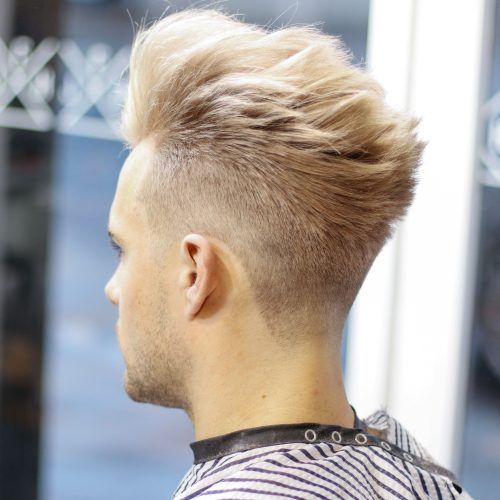 Long Platinum Mohawk Hairstyles With Faded Sides (Photo 11 of 20)