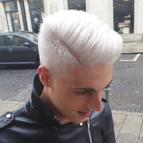 Long Platinum Mohawk Hairstyles With Faded Sides (Photo 5 of 20)