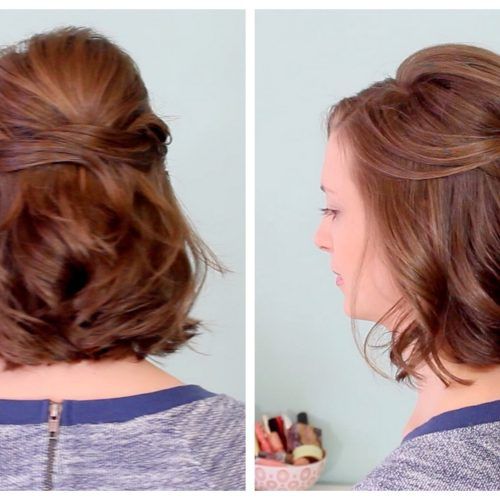 Wedding Dinner Hairstyle For Short Hair (Photo 6 of 15)