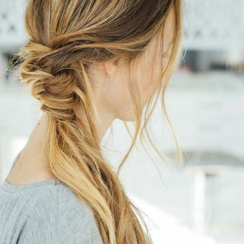 Long Messy Pony With Braid (Photo 15 of 20)