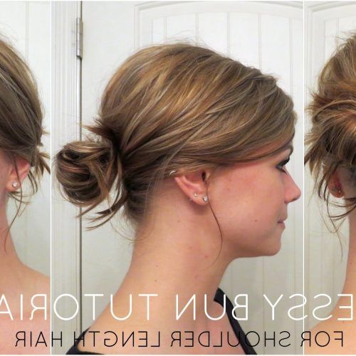Shoulder Length Updo Hairstyles (Photo 14 of 15)