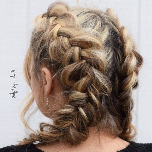 Messy French Braid With Middle Part (Photo 13 of 15)