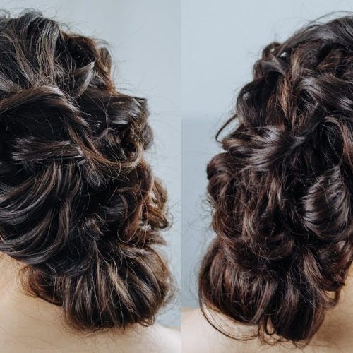 Romantic Curly And Messy Two French Braids Hairstyles (Photo 2 of 15)