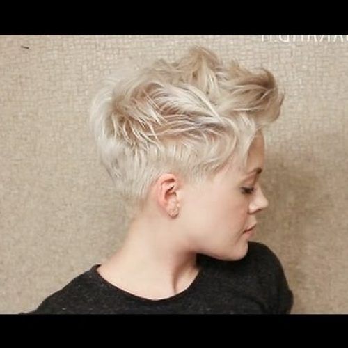 Tousled Pixie With Undercut (Photo 12 of 15)