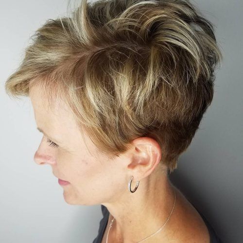 Messy Pixie Hairstyles With Chunky Highlights (Photo 1 of 20)