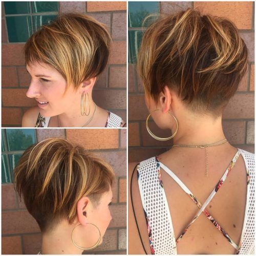 Pixie Bob Hairstyles With Blonde Babylights (Photo 13 of 20)