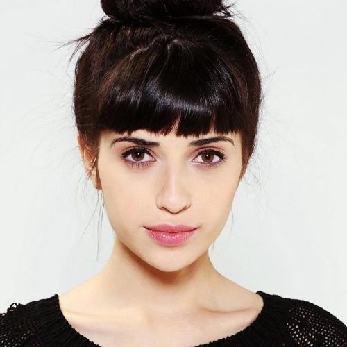 Updo Hairstyles With Fringe Bangs (Photo 11 of 15)