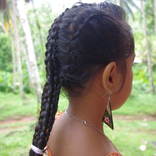 Lattice-Weave With High-Braided Ponytail (Photo 14 of 15)