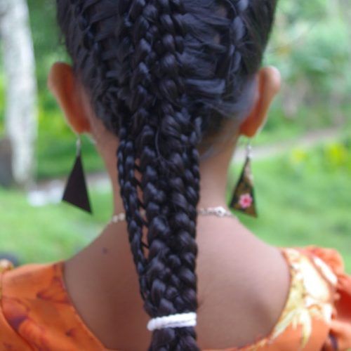 Lattice-Weave With High-Braided Ponytail (Photo 15 of 15)