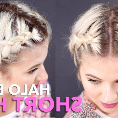 Halo Braided Hairstyles With Bangs (Photo 18 of 20)
