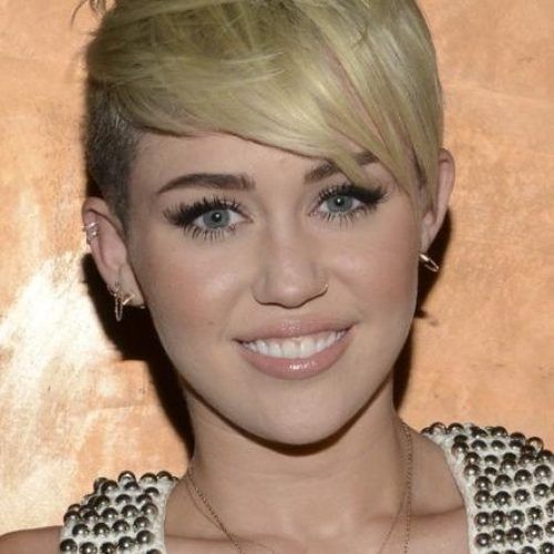 Miley Cyrus Short Hairstyles (Photo 10 of 20)