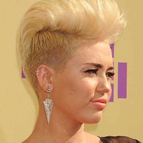 Miley Cyrus Short Hairstyles (Photo 18 of 20)