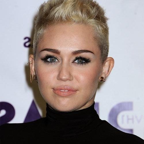 Miley Cyrus Short Hairstyles (Photo 16 of 20)