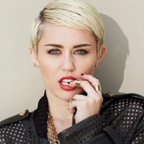 Miley Cyrus Short Hairstyles (Photo 14 of 20)