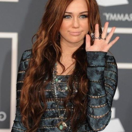 Miley Cyrus Long Hairstyles (Photo 10 of 15)