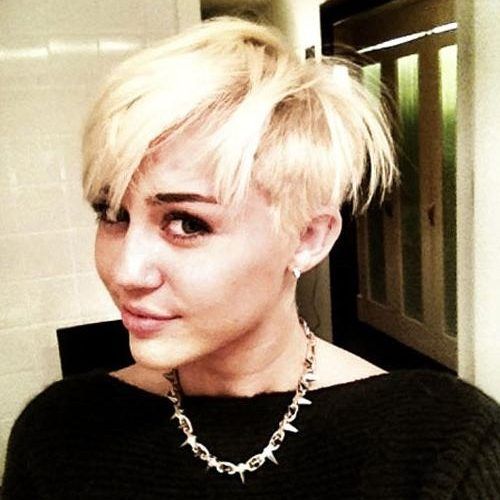 Miley Cyrus Short Hairstyles (Photo 17 of 20)