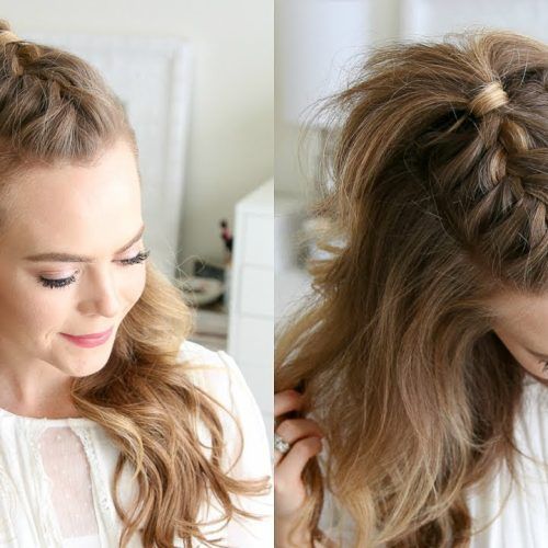 Topknot Hairstyles With Mini Braid (Photo 18 of 20)