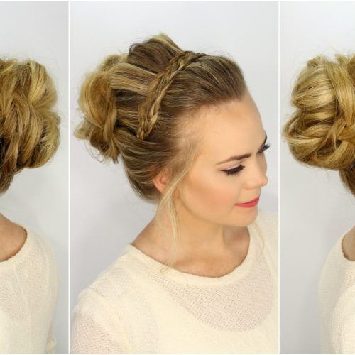 Messy Bun Hairstyles With Double Headband (Photo 4 of 20)