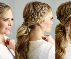 20 Inspirations Twin Braid Updo Ponytail Hairstyles