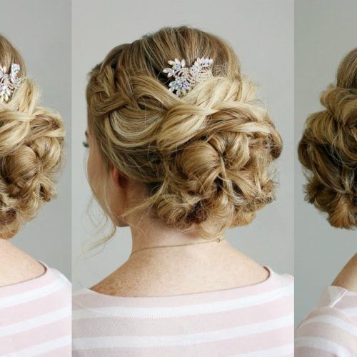 Embellished Twisted Bun For Brides (Photo 12 of 20)