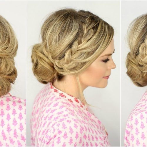 French Braid Updo Hairstyles (Photo 8 of 15)
