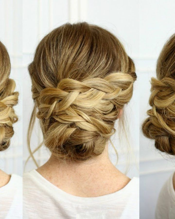 2024 Latest Braided Updo for Long Hair
