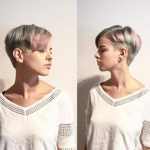 Silver Pixie Haircuts With Side Swept Bangs (Photo 14 of 20)