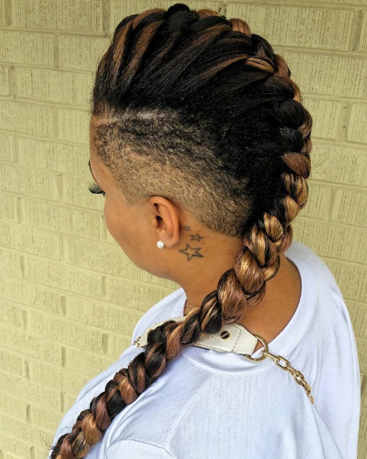 20 Collection of Center Braid Mohawk Hairstyles
